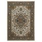 Oriental Weavers Aberdeen Medallion 2" x 3" Ivory and Blue Area Rug, , large