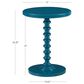 Linon Home Decor Aurora Round Side Table in Teal, , large