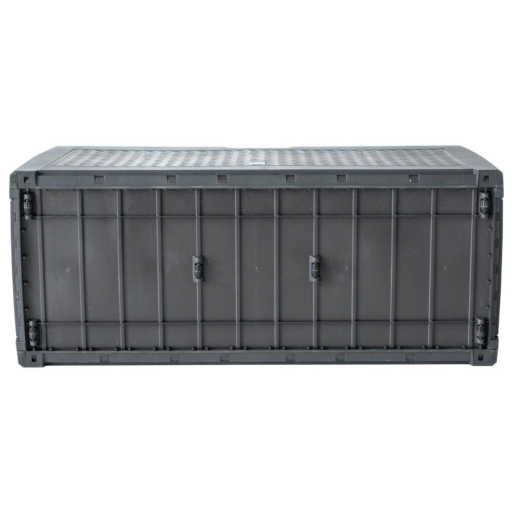 Alfresco Home Urban Matuba Home and Garden Storage Box with Wheels in Black, , large