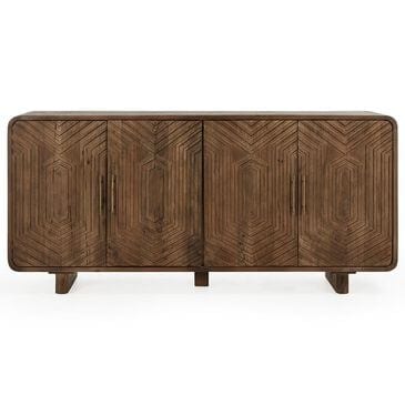 Classic Home Holmes Mango Wood 4-Door Buffet in Artisan Brown, , large