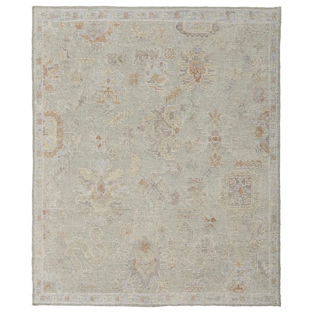Feizy Grafton 3"6" x 5"6" Gray and Green Area Rug, , large