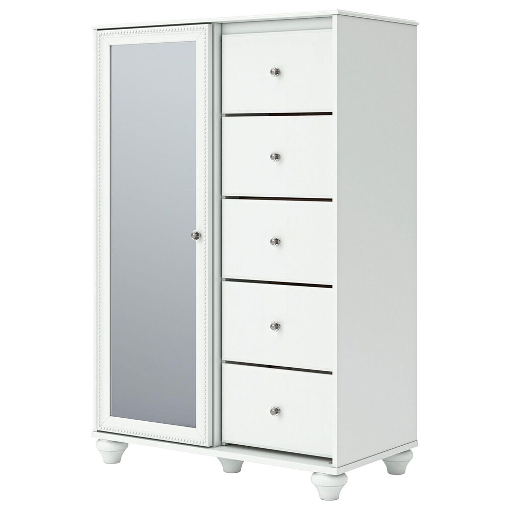 Ashley Kozlani 5-Drawer Dressing Chest in White, , large
