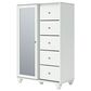 Ashley Kozlani 5-Drawer Dressing Chest in White, , large
