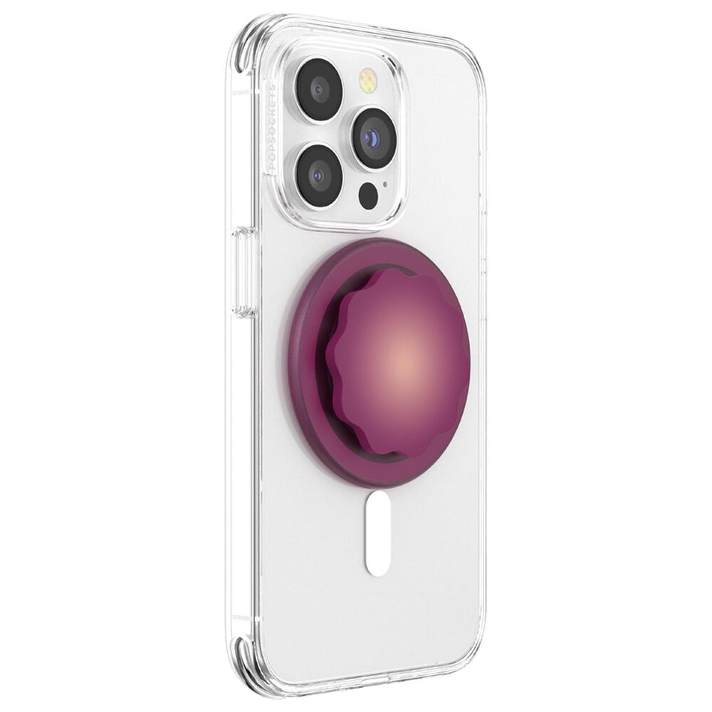 PopSockets PopGrip MagSafe Circle in Molded Flower Red Wine Translucent, , large