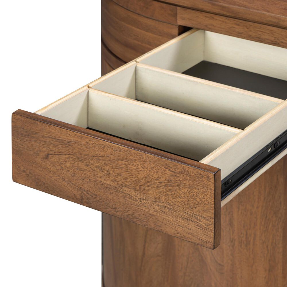 Riva Ridge Caden Single Pedestal Desk in Spiced Caramel, , large