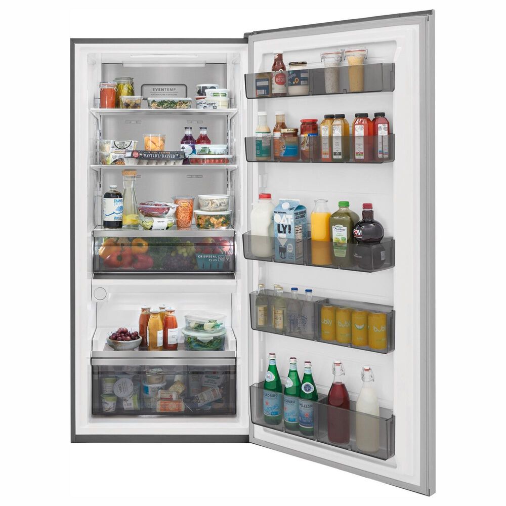 Frigidaire Professional 18.9 Cu. Ft. Single-Door Left Hinge Freezer & 18.9  Cu. Ft. Single-Door Right Hinge Refrigerator in Stainless Steel