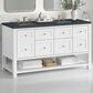 James Martin Vanities Breckenridge 60" Double Bathroom Vanity in Bright White with 3 cm Charcoal Soapstone Quartz Top and Rectangular Sinks, , large