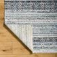 Surya Pompei Dark Blue, Slate, Black, Brown, Off-White, Blue, Sky Blue and Light Gray 10" x 14" Area Rug, , large