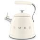 SMEG 2.3L Retro Style Electric Whistling Kettle in Cream, , large