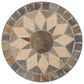 Hearth and Haven Silvester Outdoor Round Folding End Table in Beige and Black, , large