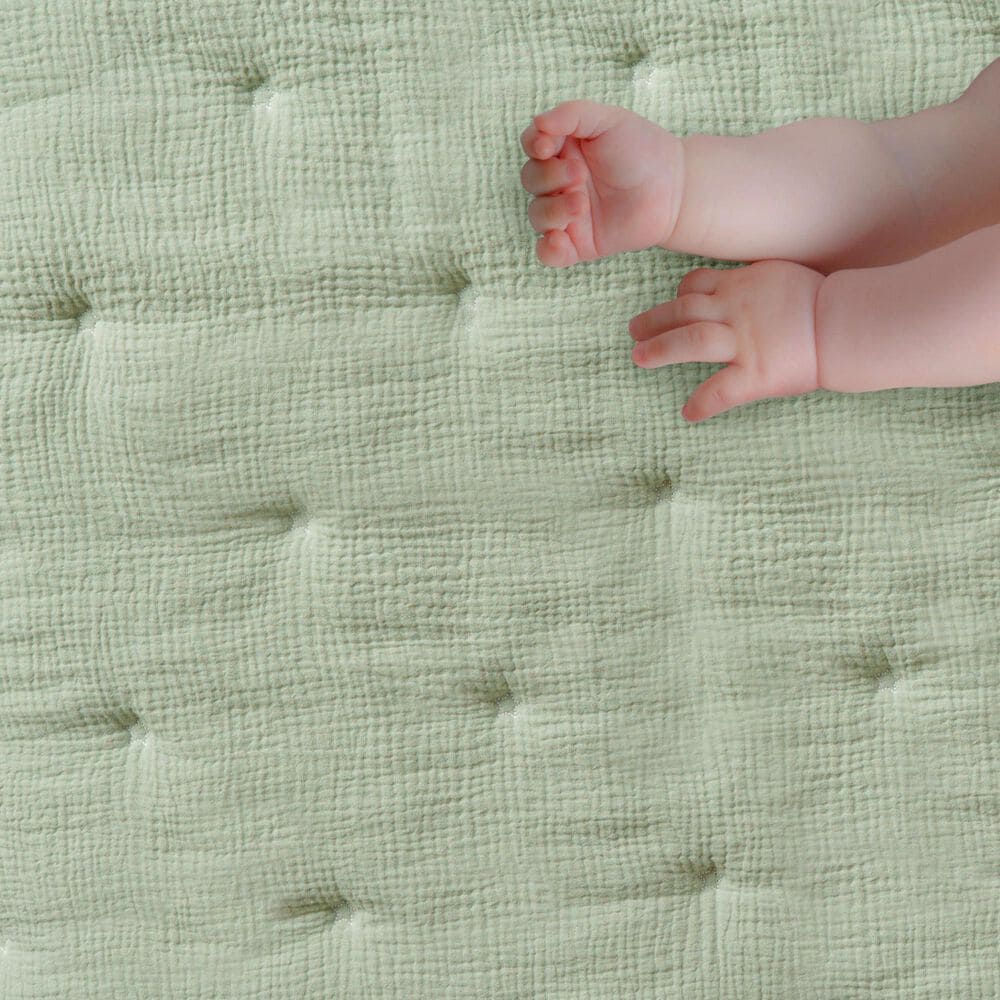 Levtex Cloud Muslin 5-Piece Bedding Set in Sage and White, , large
