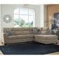 Ashley Olten 2-Piece Right Facing Sectional with Chaise in Mocha, , large