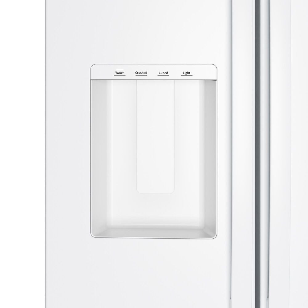 GE Appliances 28 Cu. Ft. Side-By-Side Refrigerator with Extra Tall Dispenser and In-Door Icemaker in White, , large