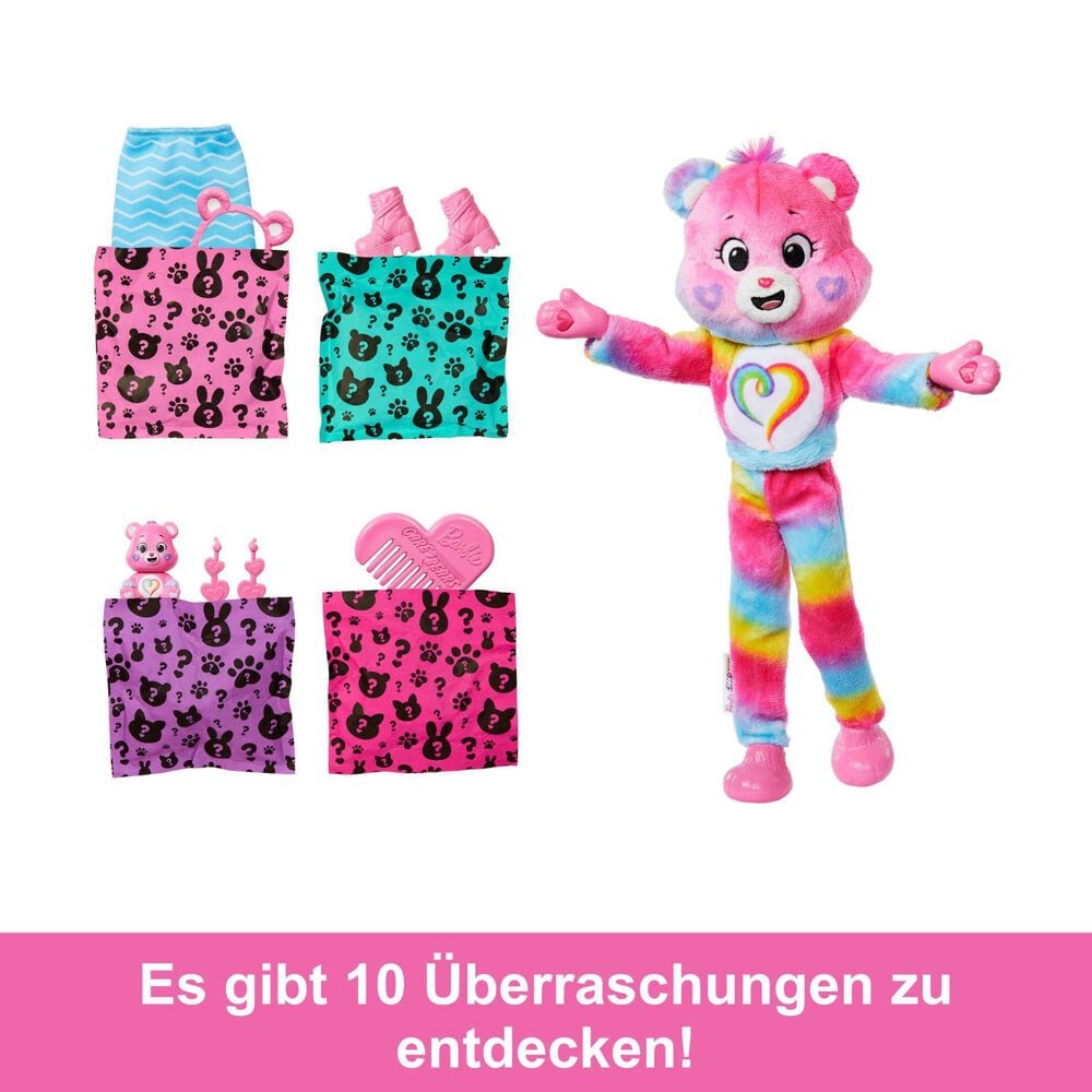 Barbie Cutie Reveal Care Bears Doll and Accessories in Multicolor, , large