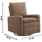 Oxford Baby Uptown Power Swivel Glider Recliner in Teddy Brown, , large