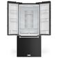THOR KITCHEN Gordon Ramsay 17.5 Cu. Ft. Counter Depth French Door Refrigerator with Stainless Steel Handle Kit in Black, , large
