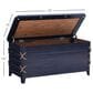 Linon Home Decor Brosnan Rope Cedar Chest in Blue, , large