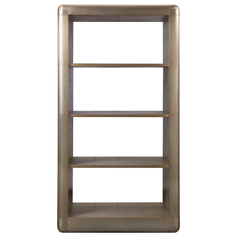 Gunnison Co. Jennavieve Bookcase in Gold Aluminum, , large