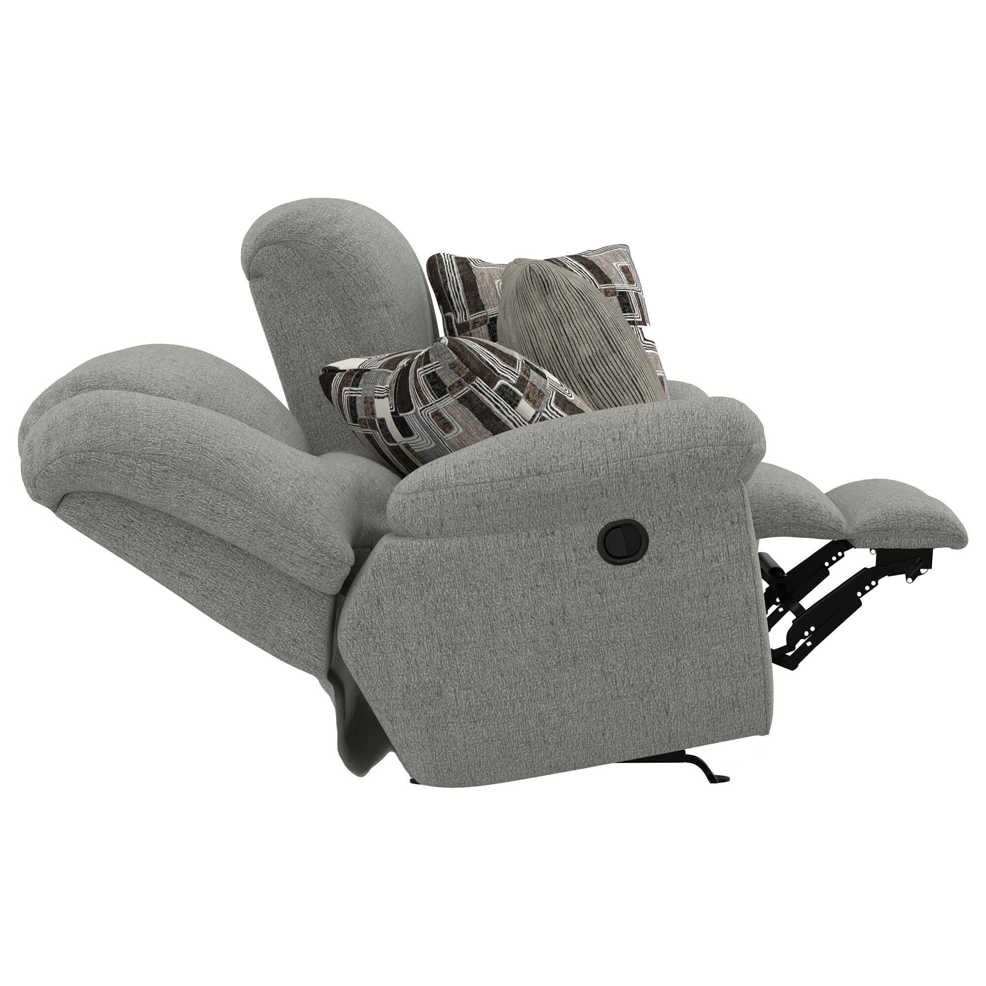 Catnapper Trifecta Manual Reclining Rocking Loveseat in Nature
