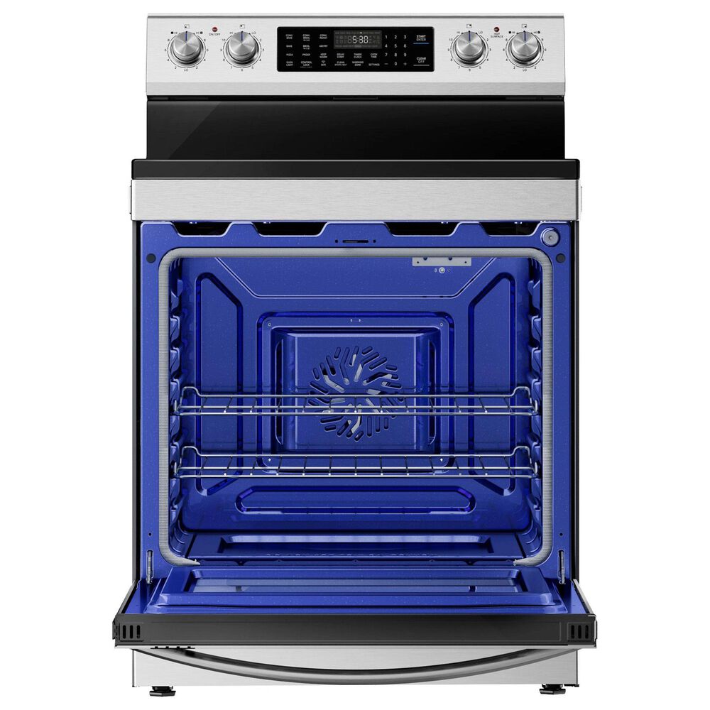 Midea 30" Freestanding Electric Range with 5 Burners and Air Fry in Stainless Steel, , large