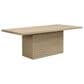 Hearth and Haven Dining Table in Light Natural - Table Only, , large