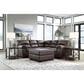 Ashley WillowBend 2-Piece Symmetrical Sectional with LAF Sofa in Umber, , large