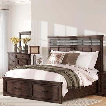 Ashley Taffenbrook California King Storage Bed in Medium Brown, , large