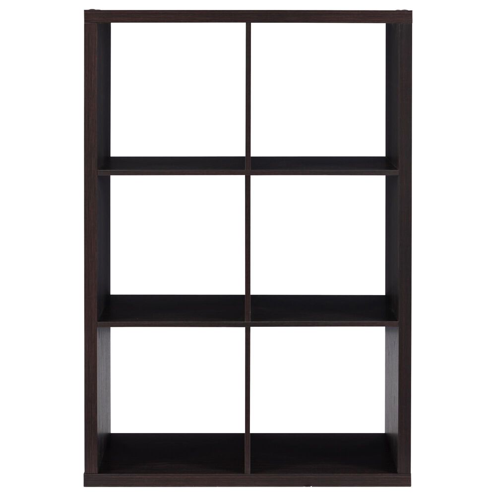 Linon Home Decor Galli 6-Shelf Bookcase in Espresso, , large