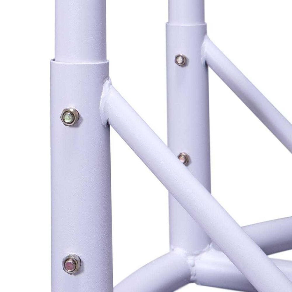 Leisuremod 57&quot; Patio 2-Seat Hanging Egg Swing Chair with Taupe Cushion in White, , large