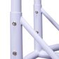 Leisuremod 57" Patio 2-Seat Hanging Egg Swing Chair with Taupe Cushion in White, , large