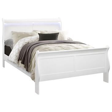 Global Furniture USA Charlie Full Bed in White, , large