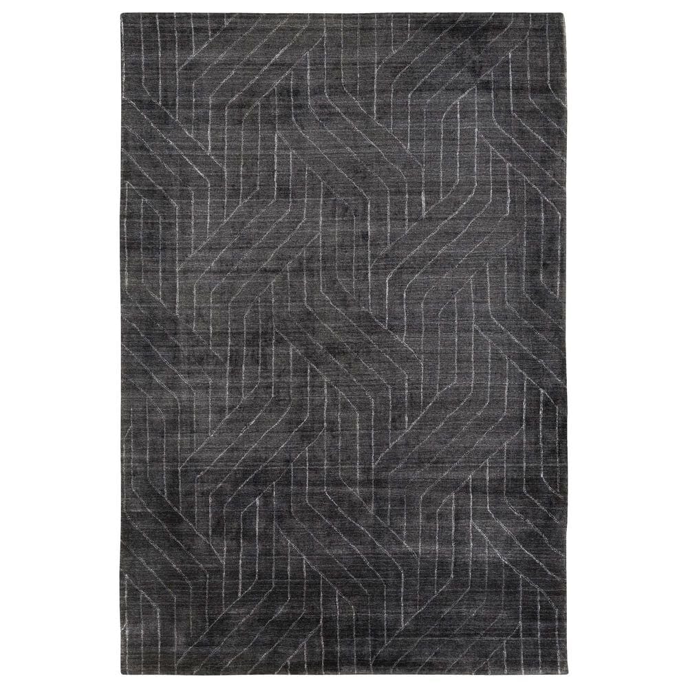 Surya Hightower 2" x 3" Charcoal, Black and White Area Rug, , large