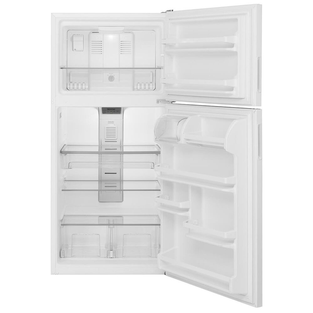 Maytag 21 Cu. Ft. 33-In Wide Top Freezer with PowerCold Feature in White, , large