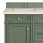 James Martin Vanities Brittany 60" Double Bathroom Vanity in Smokey Celadon with 3 cm Eternal Marfil Quartz Top and Rectangular Sinks, , large