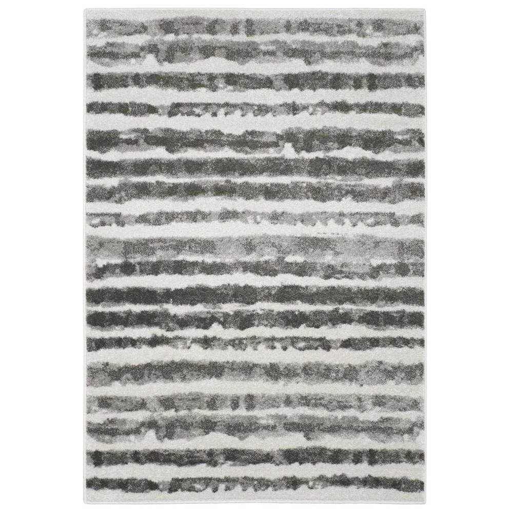 Safavieh Adirondack ADR126N 4&#39; x 6&#39; Ivory and Charcoal Area Rug, , large