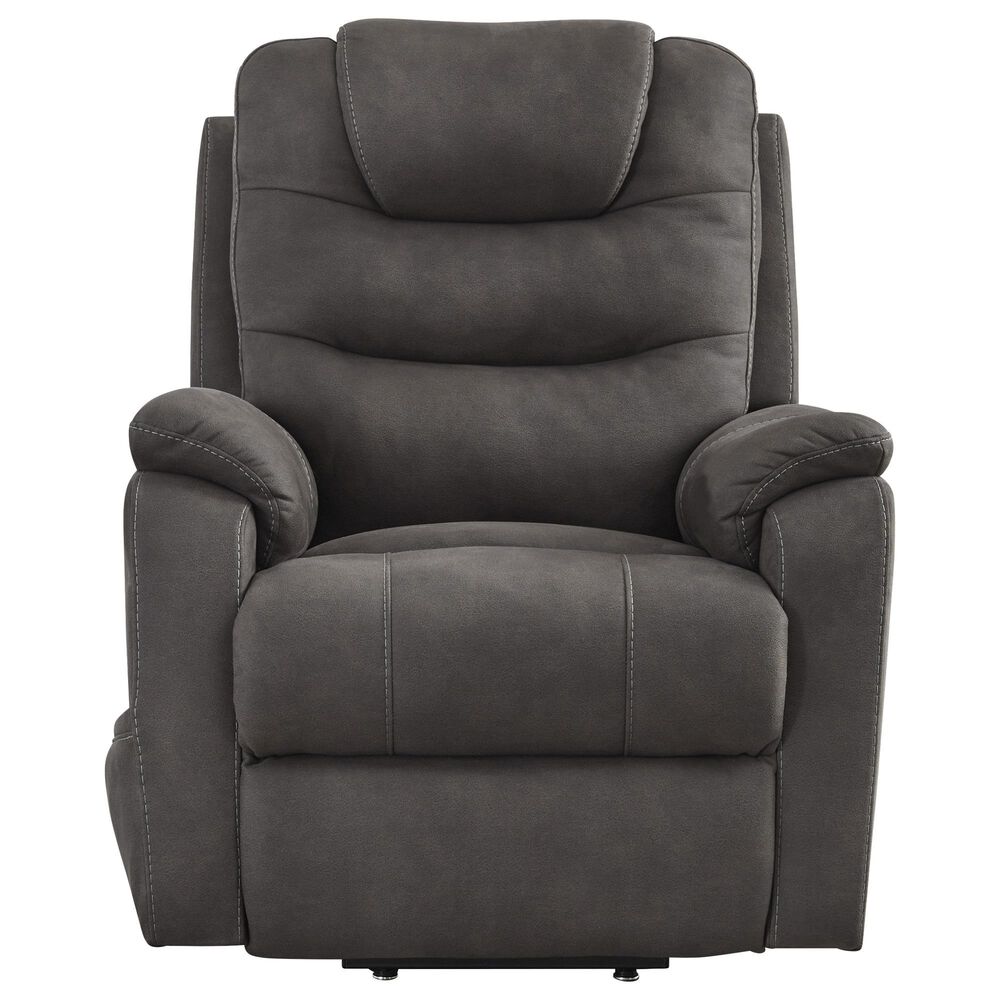 Ashley Snowfield Power Lift Recliner in Gunmetal, , large
