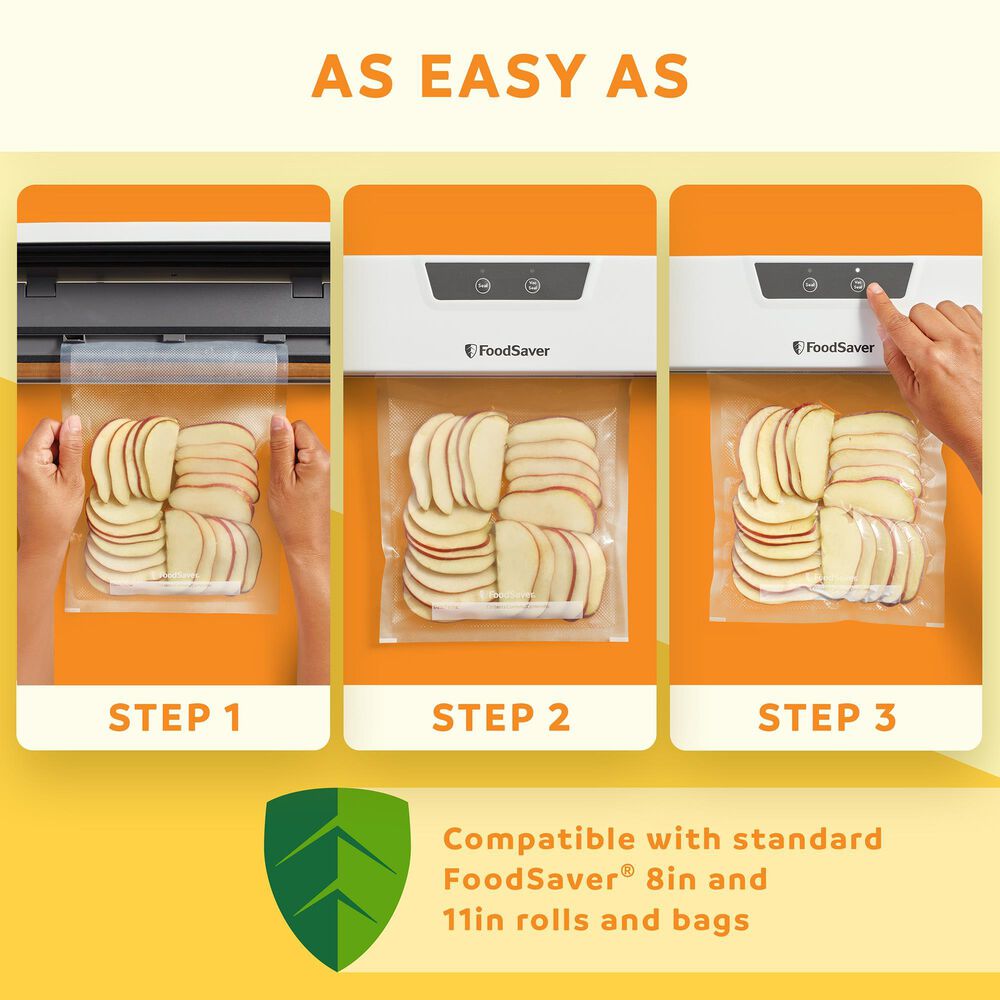FoodSaver Everyday Vacuum Sealer with Precut Bags in White, , large