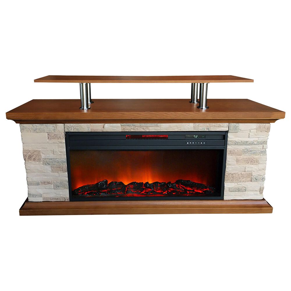 Lifesmart 60 Inch Media Fireplace, , large