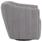 LumiSource Finley Swivel Accent Chair in Grey, , large