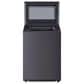 LG 5.5 Cu. Ft. Top Load Washer and 7.3 Cu. Ft. Gas Dryer with AI Sensing in Matte Black, , large