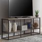 Signature Design by Ashley Wadeworth 65" TV Stand in Weathered Wood and Black, , large