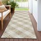 Dalyn Rug Company Soft Essentials Plaid Ivory 2"3" x 7"6" Indoor/Outdoor Runner, , large