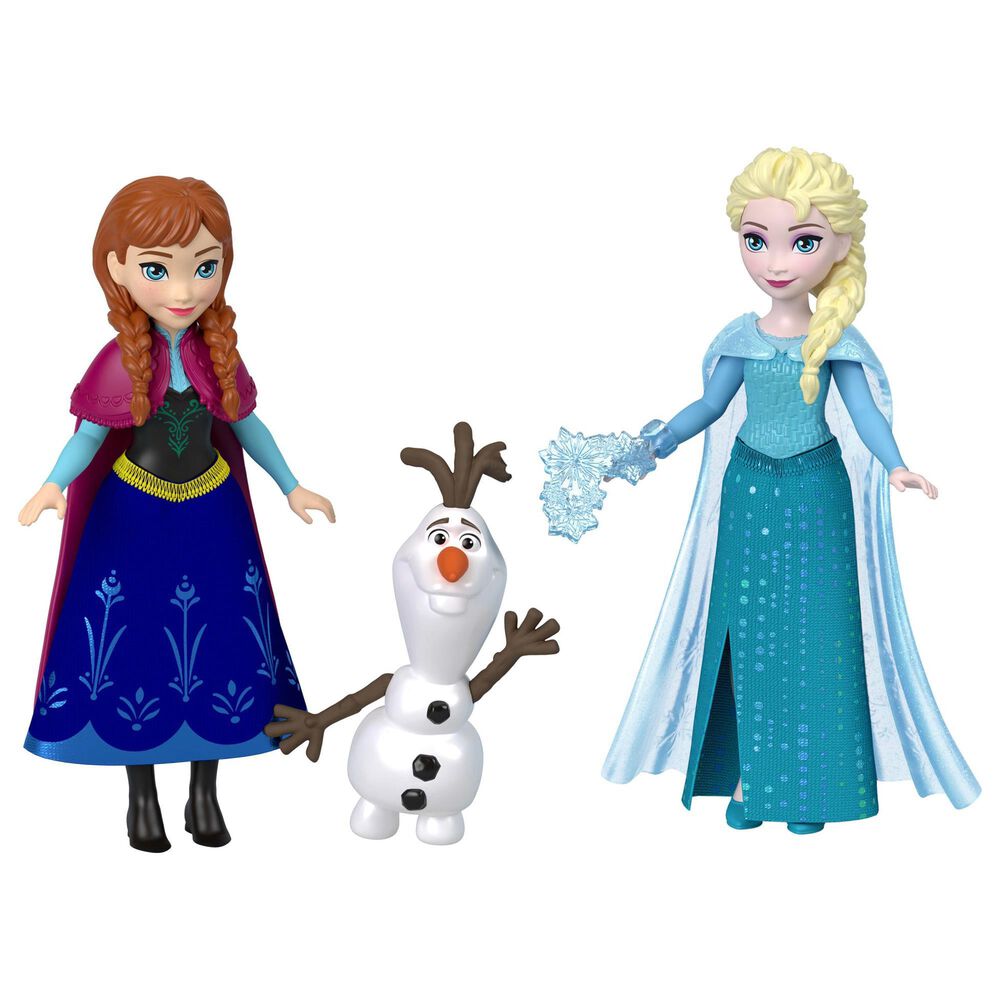 Disney Princess Anna and Elsa Character Set with 4 Small Dolls, , large