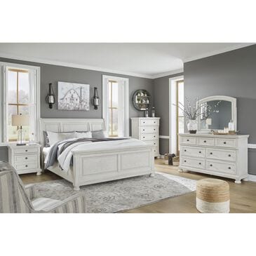 Signature Design by Ashley Robbinsdale 3 Piece Queen Bedroom Set in Antique White, , large