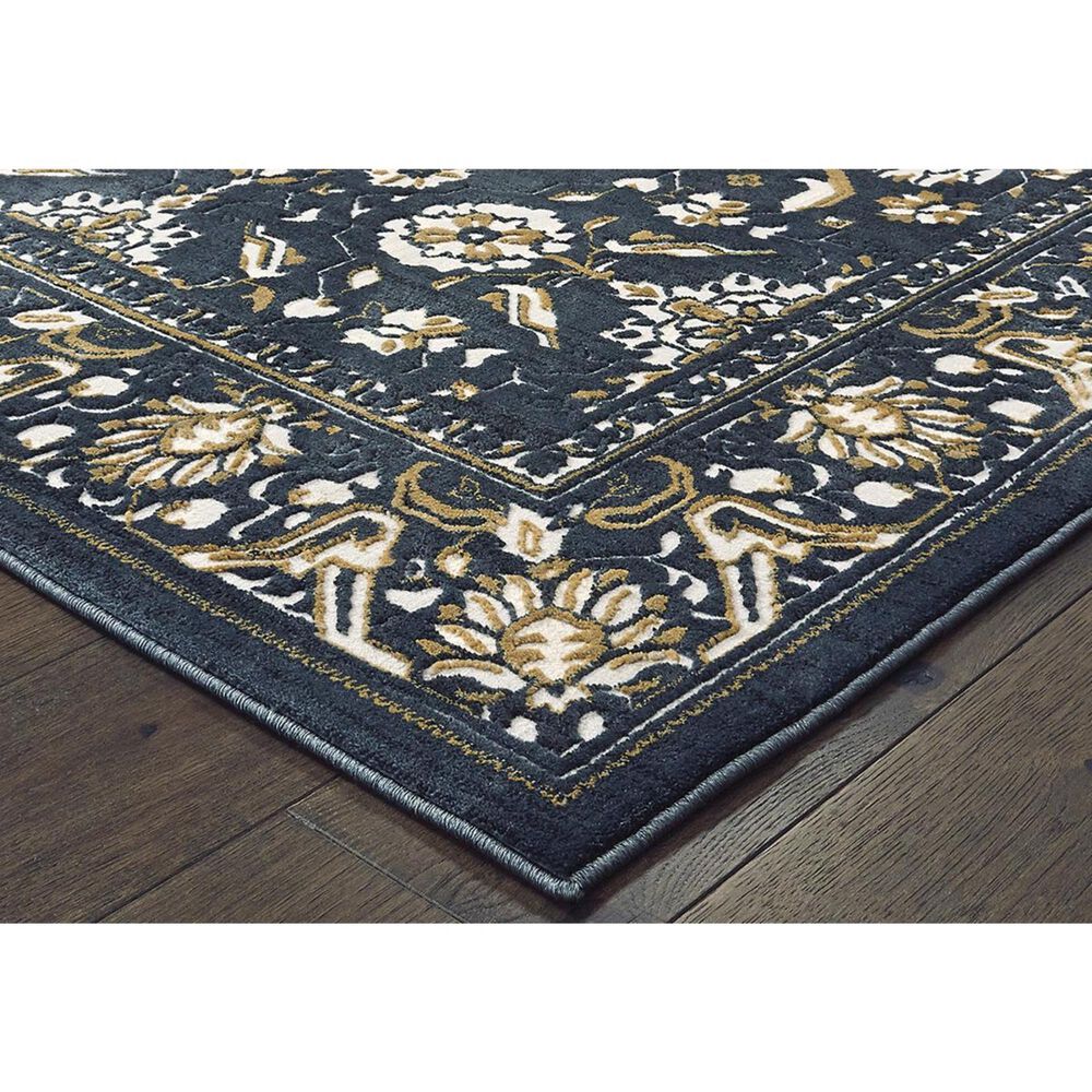 Oriental Weavers Bowen 534L 3&#39;10&quot; x 5&#39;5&quot; Navy Area Rug, , large
