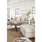 Ashley Claredon Ottoman in Linen, , large