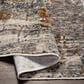 Surya Cardiff CDF-2305 Medium Gray, Light Blue, Mustard, Dark Blue, Dusty Pink and Rust 5" x 7"5" Area Rug, , large