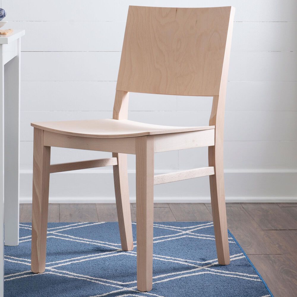 Linon Home Decor Devin Side Chair in Unfinished, , large