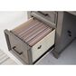 Riva Ridge Caraway 66" Executive Desk in Aged Slate and Brown, , large