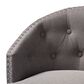 Baxton Studio Theron Swivel Bar Stool with Grey Cushion in Espresso (Set of 2), , large